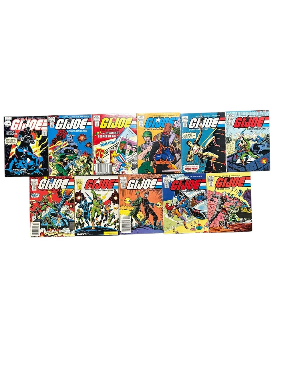 G.l. Joe Comics Magazine Digest #1-11 Marvel 1986-88 Lot